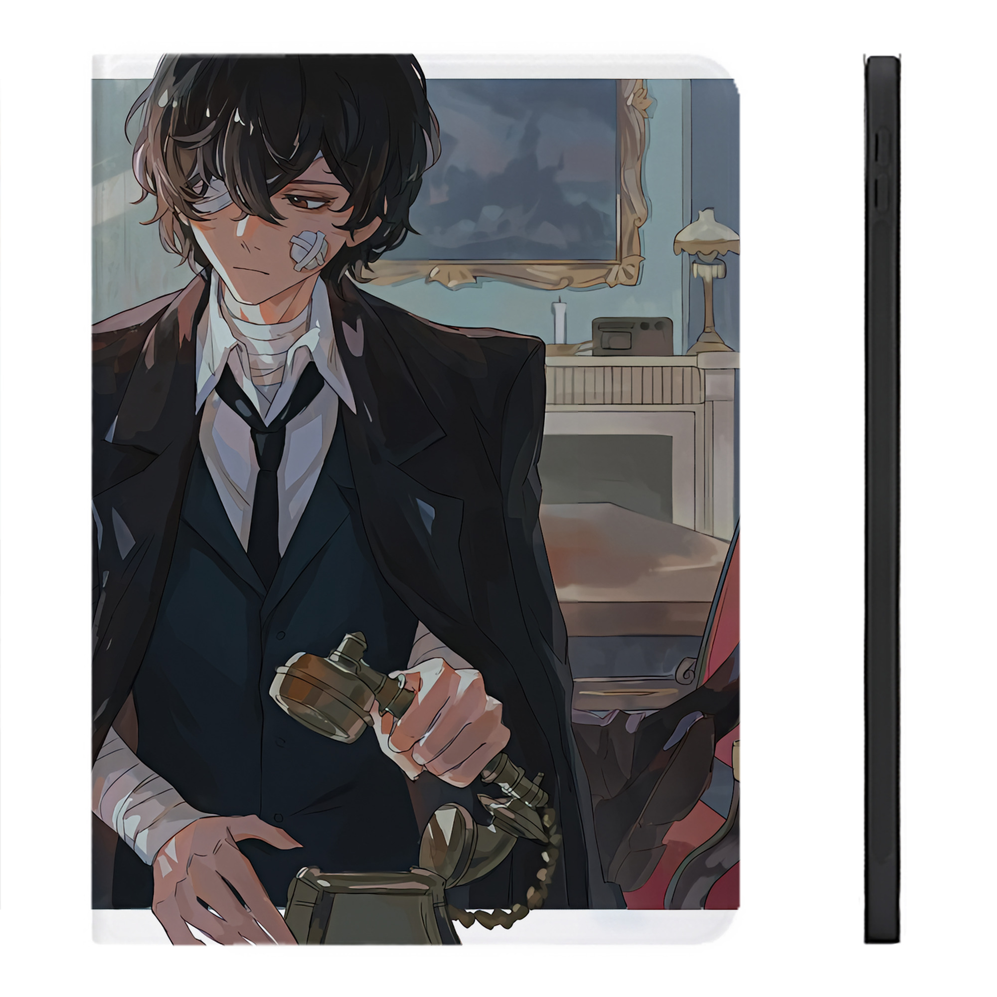 （画像用） 文豪ストレイドッグス Bungo Stray Dogs IPadケース ペンホルダー付き ブックスタイルデザイン